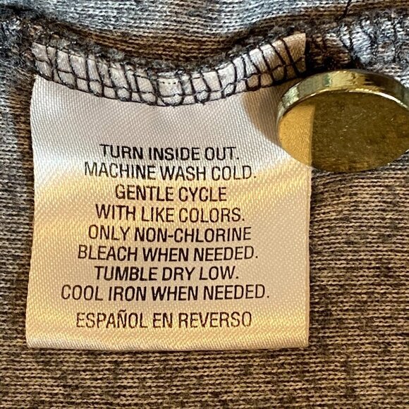 Charter Club Luxe Velour Track Jacket Gathered Waist Sz L Gray #343G - Picture 8 of 8